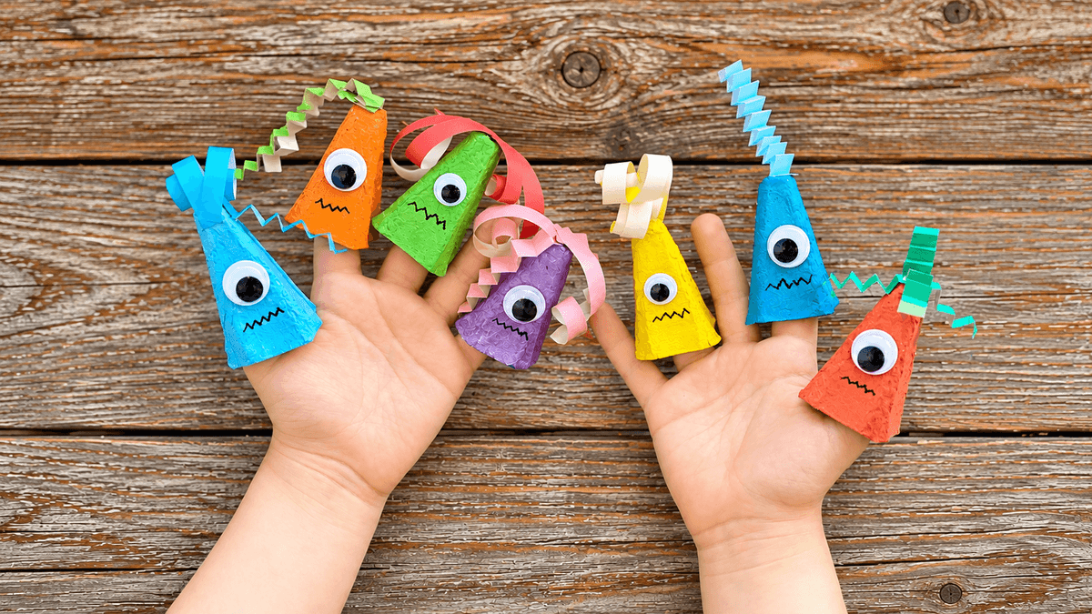 Bunte Fingerpuppen